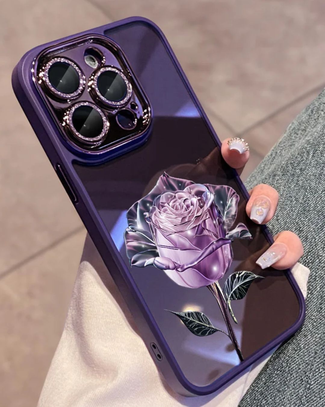 caso de rosa de fadas do iPhone