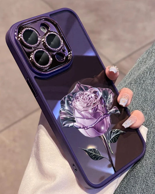 caso de rosa de fadas do iPhone
