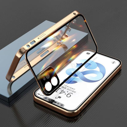 caixa de armadura magnética do iPhone - 360º proteção dupla com tampa da câmera e trava de segurança